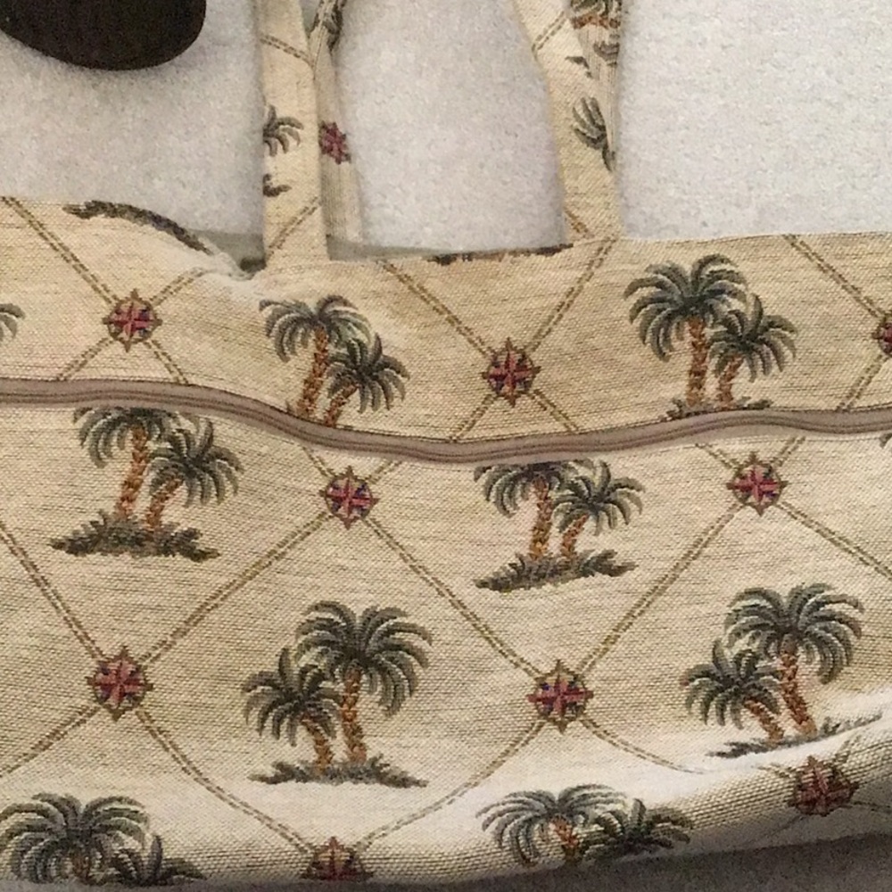 Palm tree tote bag